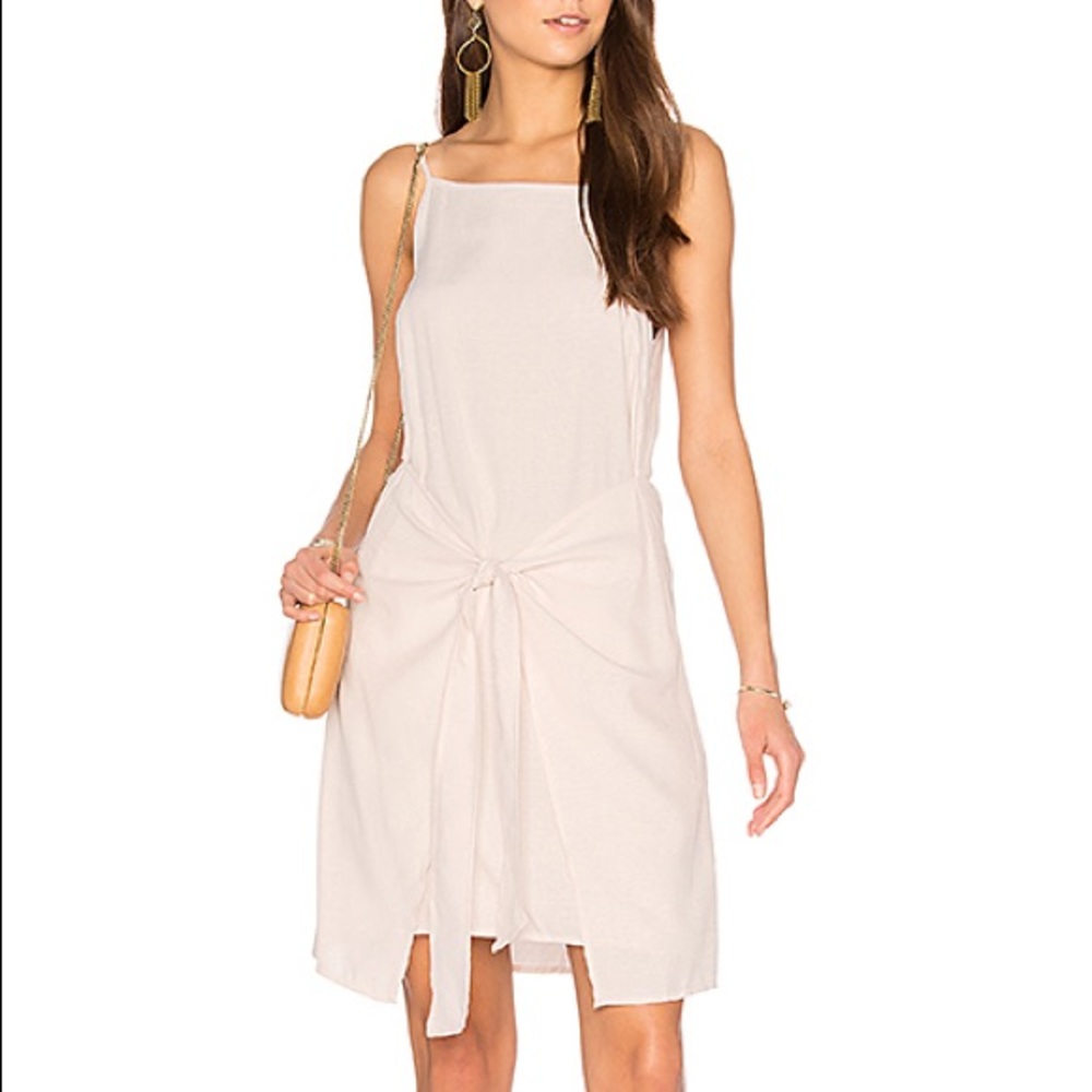 New With Tags MINKPINK Island Tie Front Dress Beige Size Small